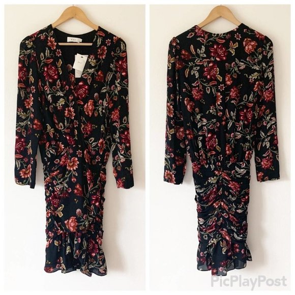 A.L.C. Silk Floral Mini Dress - Picture 4 of 8